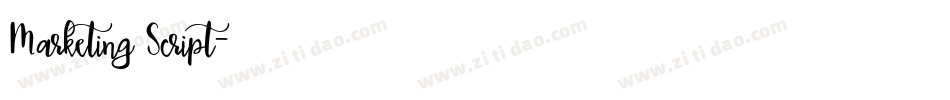 Marketing Script字体转换
